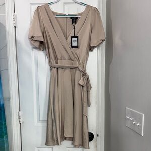 DKNY Beige Midi Dress